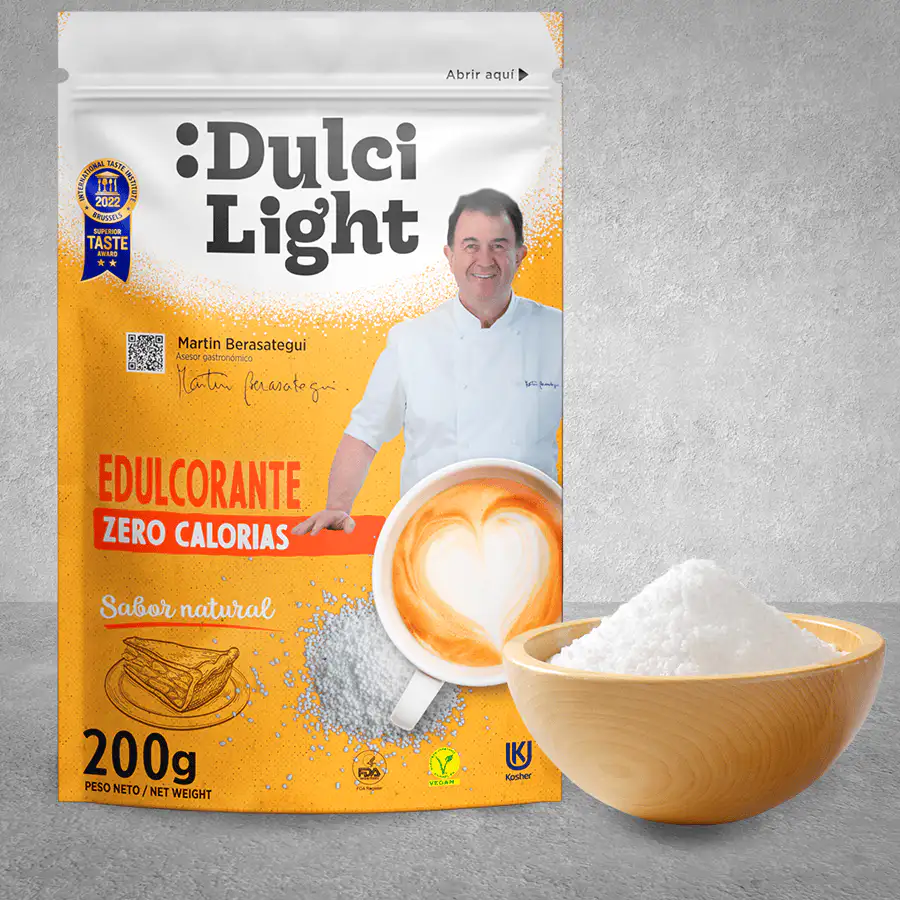 Envase de Sucralosa Dulcilight - Edulcorante sin calorías para industria alimentaria, fabricantes y marcas propias
