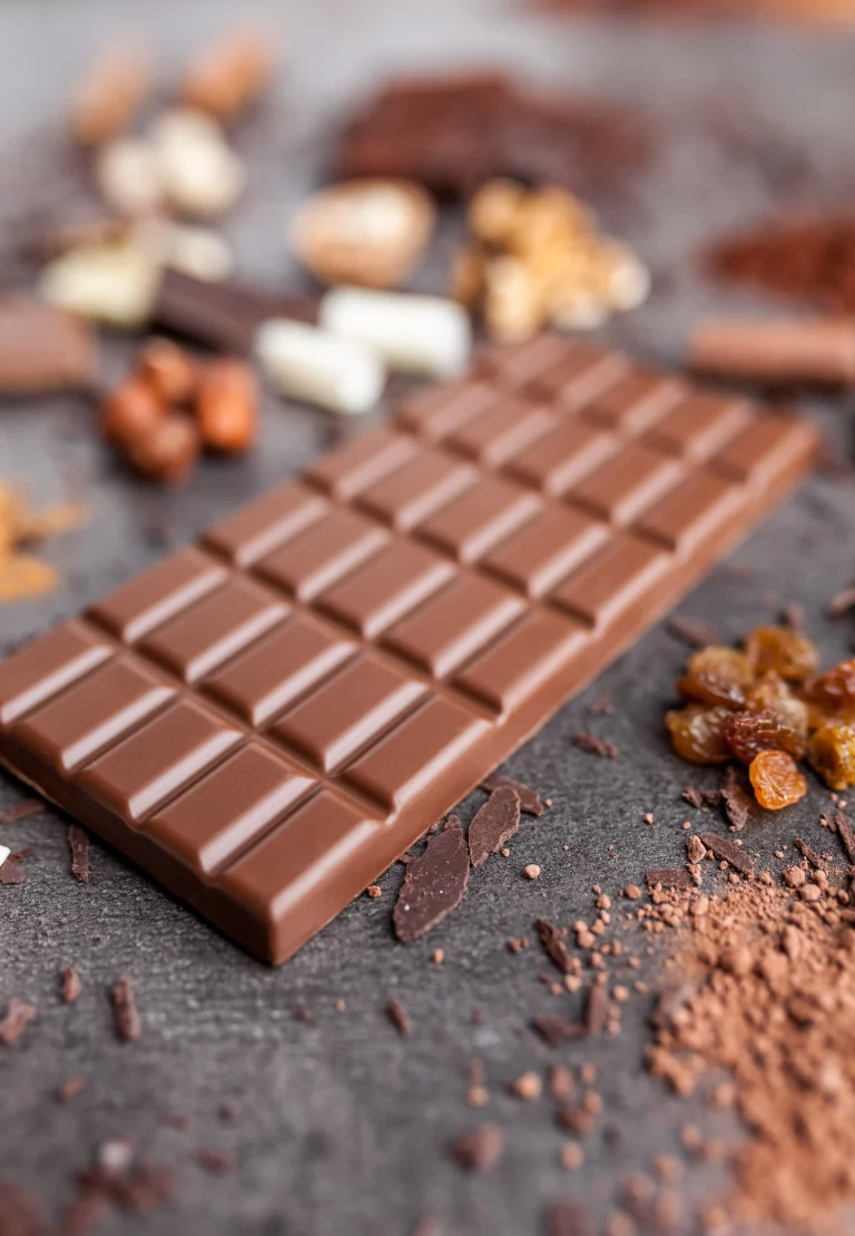 Tableta de chocolate elaborada con edulcorante industrial sin azúcar para fabricantes