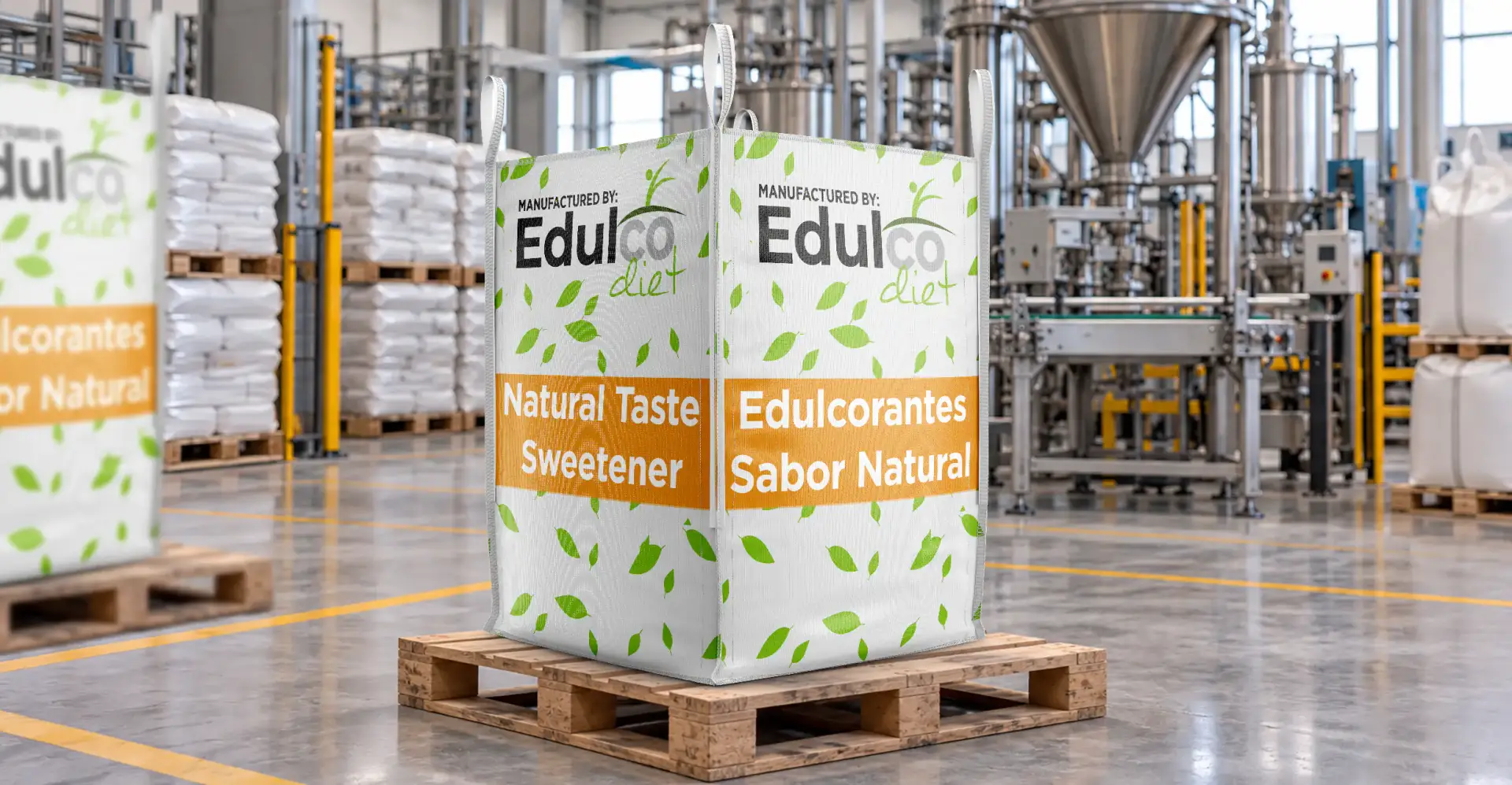 Big Bag de 500 kg d'edulcorant a granel per a envasament
