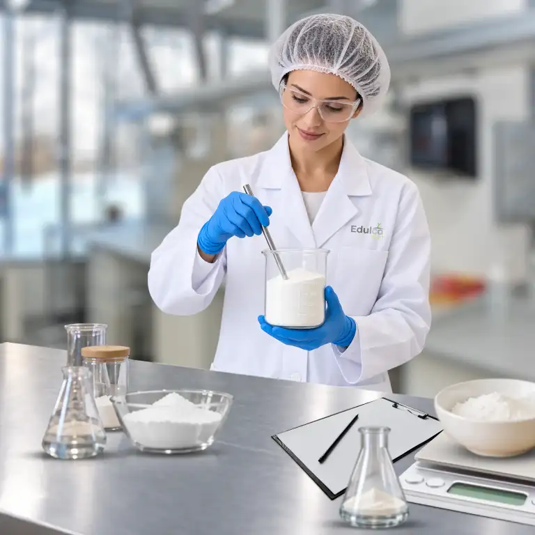 Proves de laboratori d'una formulació d'edulcorants per a rebosteria